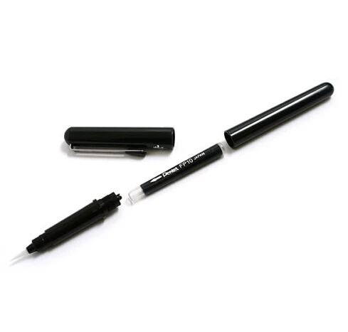 Япония Pentel многоразовая карманная Кисть ручка кисть для каллиграфии + 2 картриджа
