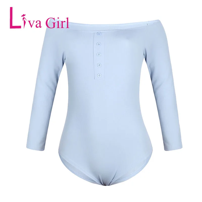 LIVA GIRL Сексуальный костюм в обтяжку для женщин 2019 однотонные облегающие