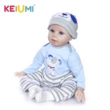 KEIUMI-muñecas Reborn de 55 CM para niños recién nacidos, muñecos realistas de moda, regalo de Navidad, regalo de Año Nuevo, gran oferta, venta al por mayor
