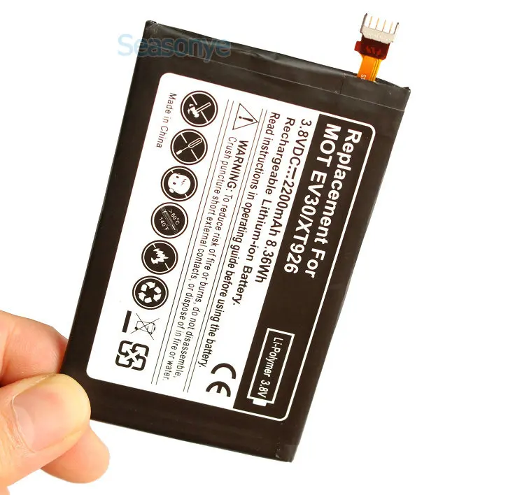 2 шт./лот 2200 мАч MOT EV30 запасная батарея для Motorola Verizon Droid RAZR HD XT926 XT925 XT890 SNN5915A|battery