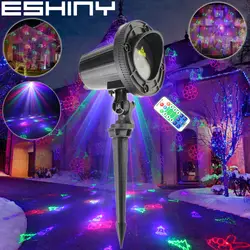 ESHINY открытый WF RGB лазерный 36 Рождественские узоры проектор DJ Семья вечерние елка стены Пейзаж Сад свет этапа N7T233