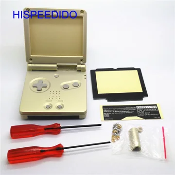 Hispeedido полный набор Корпус крышка repairt Запчасти для Nintendo GBA SP чехол для Gameboy Advance SP В виде ракушки Отвёртки пуговицы