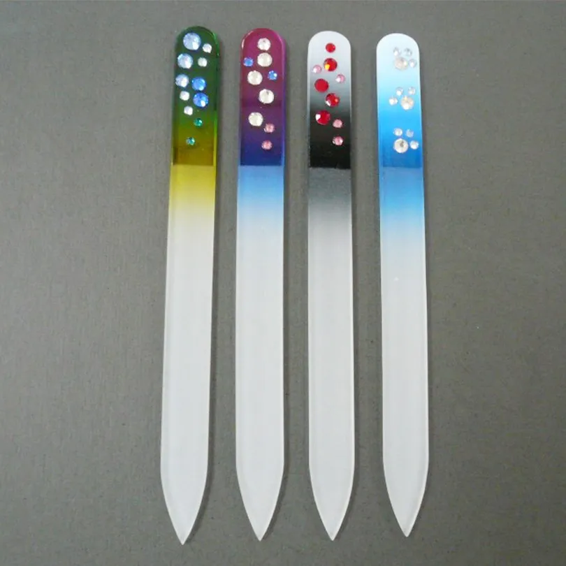 10 pec/набор нескольких стилей Алмазная стеклянная пилочка для ногтей Инструменты Новая мода горячая Распродажа пилка для ногтей