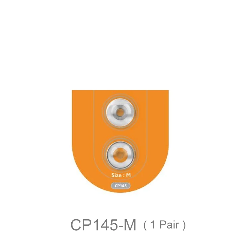 SpinFit CP145 наушники в ухо запатентованные на 360 градусов без вращения наконечники для ушей силиконовые наконечники для ушей 4,5 мм диаметр сопла CP100M CP100L/S CP800M - Цвет: 1 Pair CP145 M Size