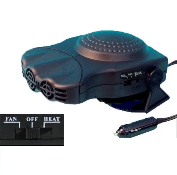 12 VOLT 150W auxiliary heater fan /defrost windshields HAND CAR FAN HEATER CARAVAN DEMISTER