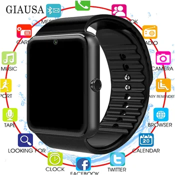 

Smart Watch GT08 Clock Sync Notifier Support Sim TF Card Bluetooth Connectivity Android Phone Smartwatch Alloy Smartwatch
