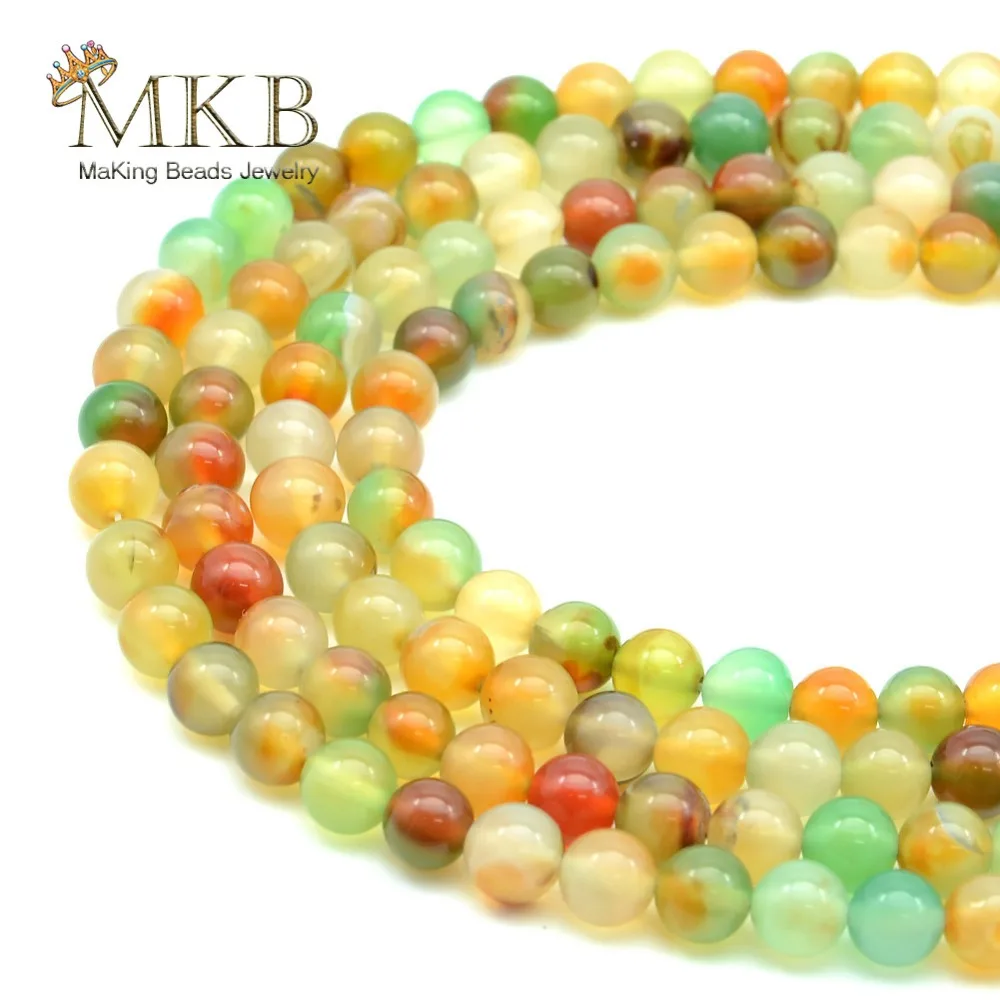 

Natural Stone Beads Peacock Agates Round Beads 6 8 10 12mm Gem Spacer Beads Diy Bracelet Necklace Accessories Wholesale Perles