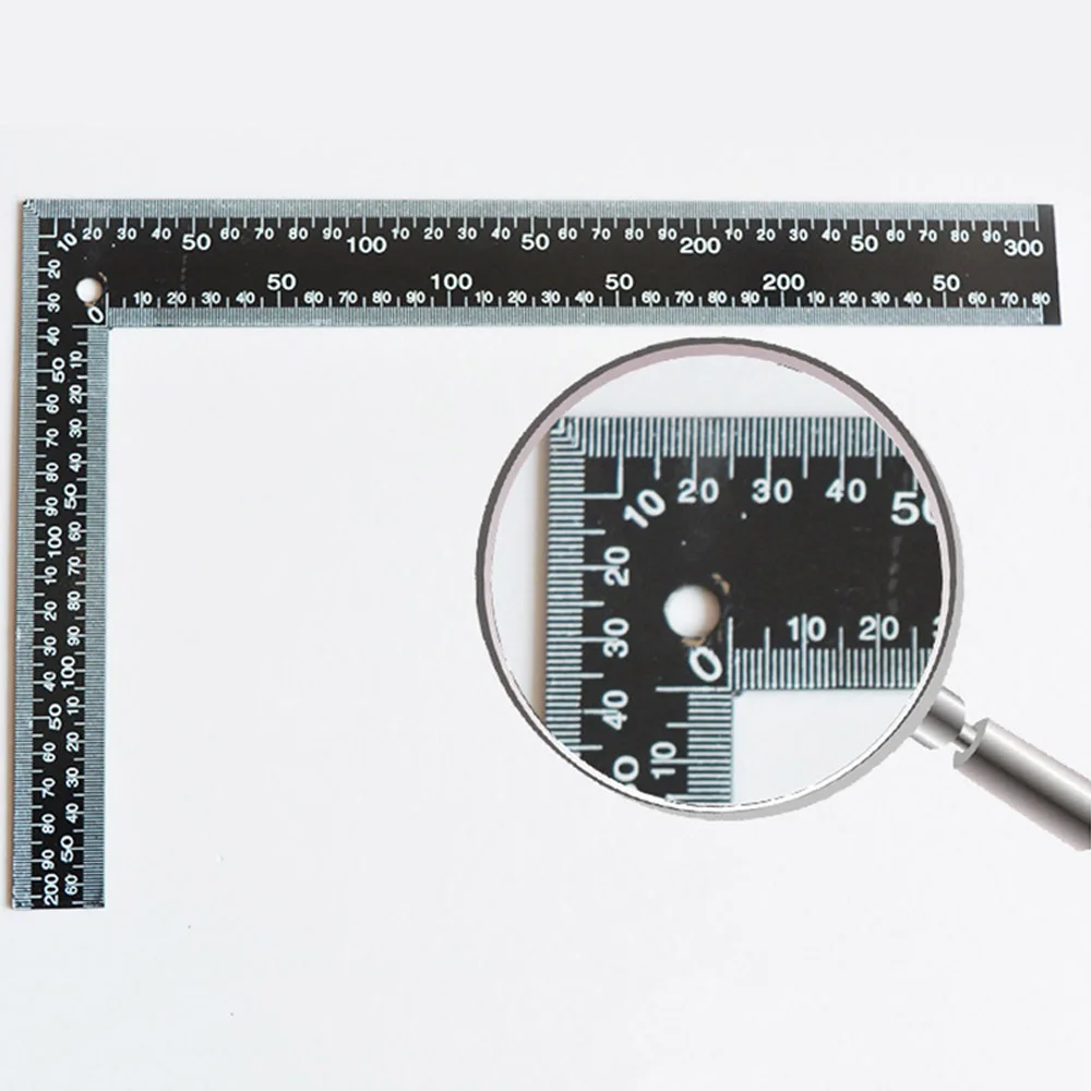 

20X30cm Corner Ruler Crop Tool Cowhide Leather Special Type Right Angle Ruler Tools Dedicated Ruler
