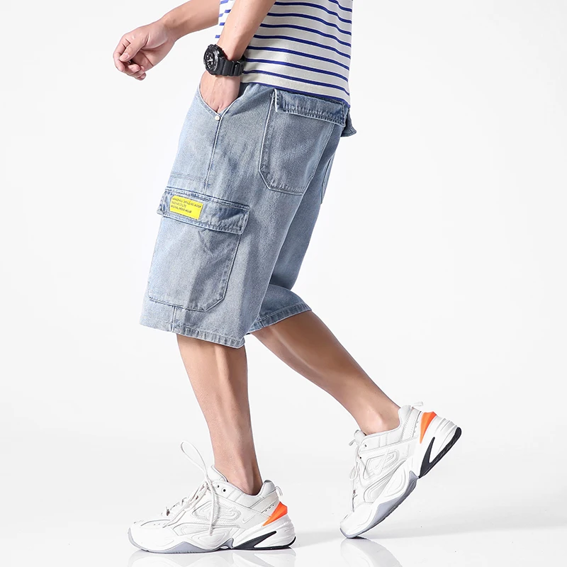 

BQODQO 2019 Jeans For Men Plus Size Casual Shorts Summer Game Fashion Shorts Running Streetwear Casual Trendy Loose Comfortable