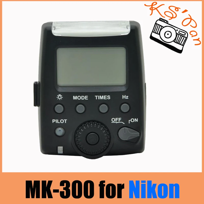 

free shipping Meike MK-300 MK300 LCD i-TTL TTL Speedlite Flash Light For Nikon