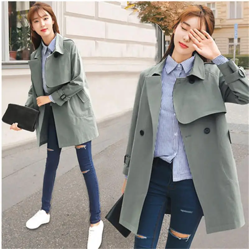 Et Paragraphe Slim Coréenne 3 2018 Femme Sauvage vent Manteau Casual Court Automne Printemps 2 Coupe 1 Nouvelle wtUPq8
