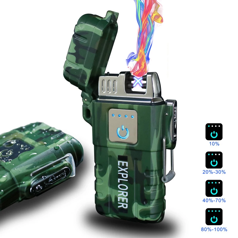 Водонепроницаемая электронная USB Зажигалка перезаряжаемая наружная