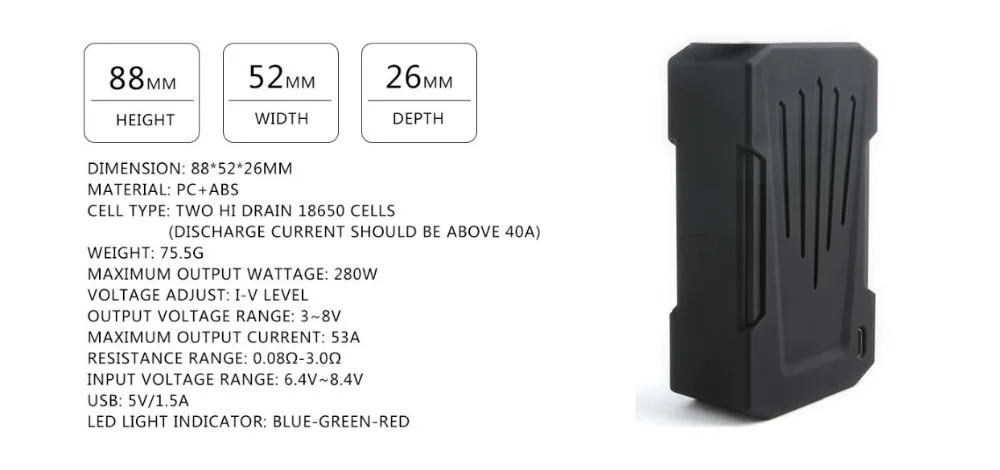 Teslacig Invader 4X 280W Box Mod-3