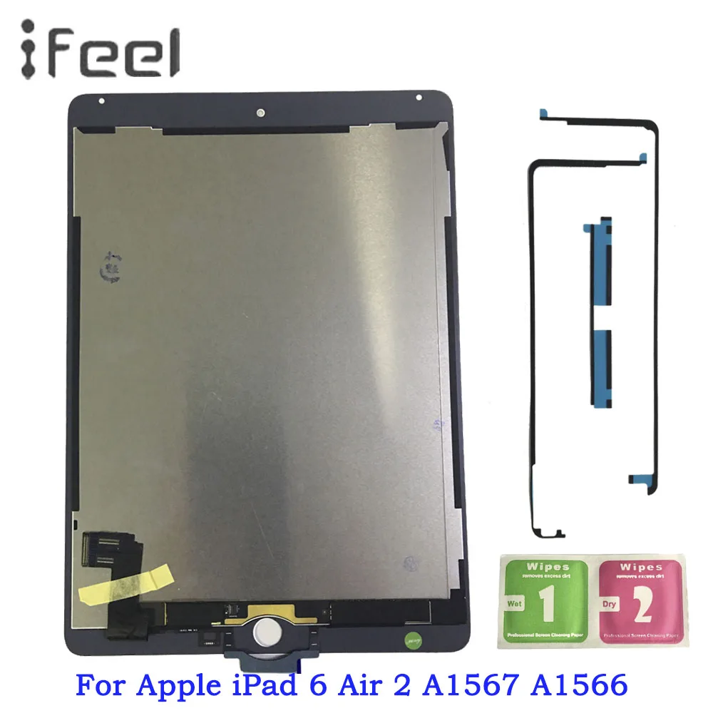 

9.7" New LCDS For Apple iPad 6 Air 2 A1567 A1566 LCD Display Touch Screen Digitizer Assembly Replacement Part