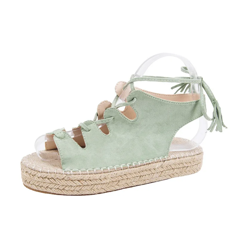

2019 Ladies Flat Shoes Women Gladiator Shoes Platform Sandals Korean Style Solid Color Fish Mouth Shoes Sandals Open toeEUR35-43