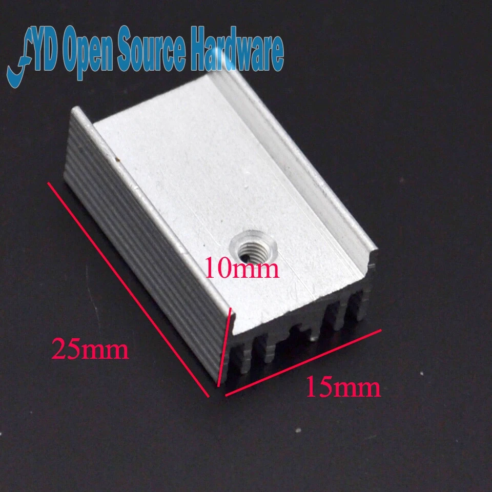 

Heat sink 25*15*10MM (without pin) TO-220 transistor and other special high-quality heat sink 5pcs/lot