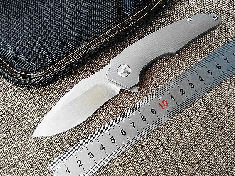 

New tactical folding knife M390 blade TC4 titanium handle camping hunting survival pocket knives utility rescue hand EDC tools