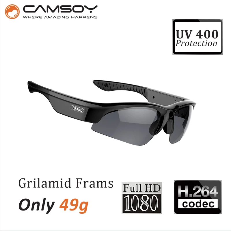 Real 1080P Full HD Sunglasses Camera UV400 Protection Action Camera Glasses Lightweight Sun Glasses Camera 10 Mega Pixel camera : image Real 1080P Full HD Sunglasses Camera UV400 Protection Action Camera Glasses Lightweight Sun Glasses Camera 10 Mega Pixel camera