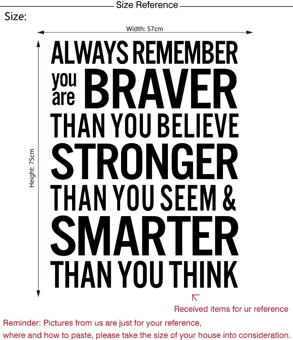 ALWAYS REMEMBER YOU ARE Decal motivation quote inspiration 