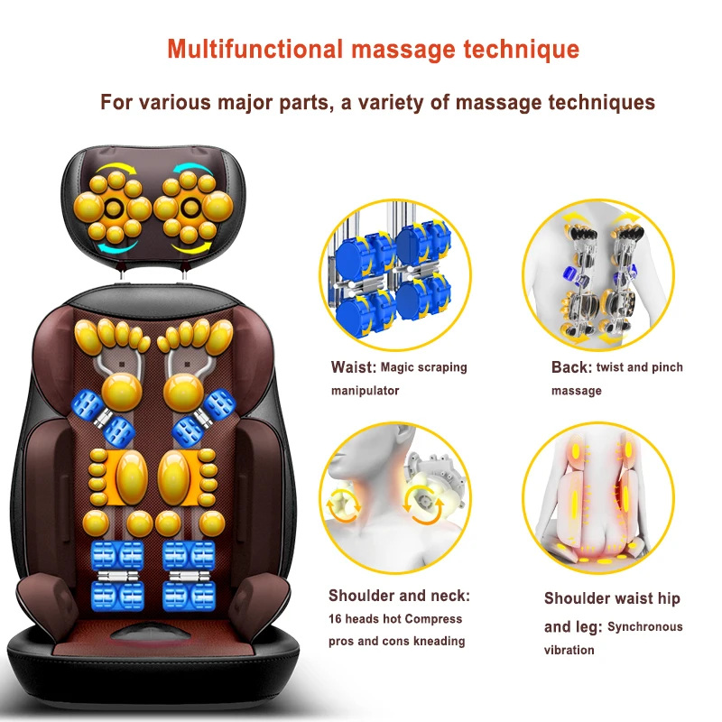 Shiatsu массажный Электрический массажер для тела многофункциональное