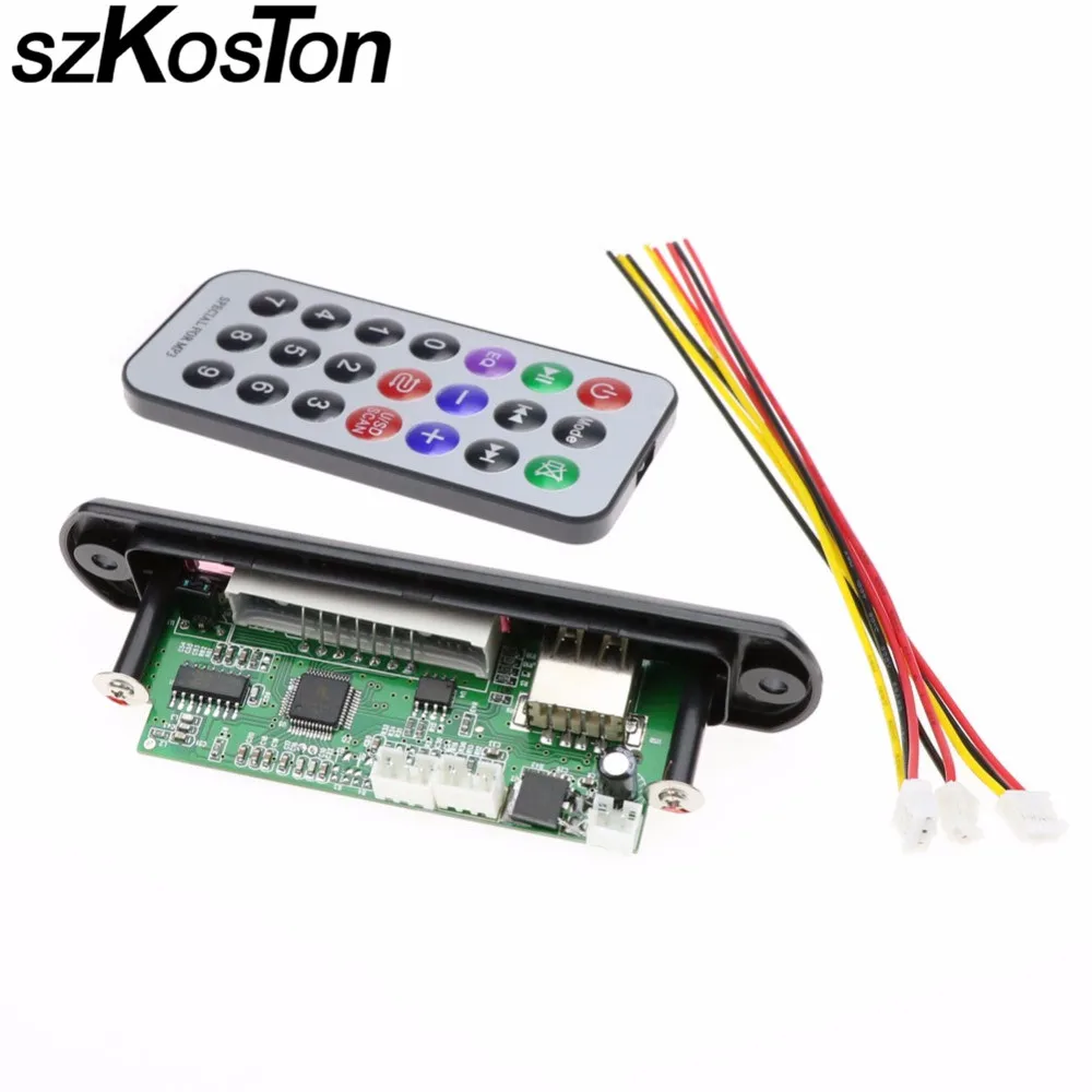 szKosTon Remote Music Speaker w/SD card slot/USB/FM/remote Without bluetooth M011 USB MP3 Decoder Decoding Board Audio Module