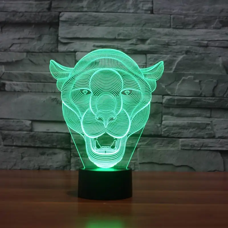 Lion Face 3D LED Light 6