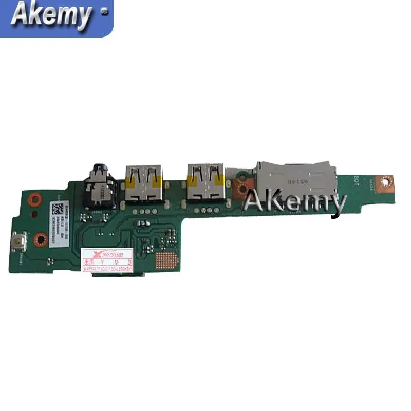 Цена K501UX K501LX K501UW font b USB b font IO плата для ASUS A501L K501 K501LX K501LB K501U A501U K51UXM кабель для ноутбука аудио font b USB b font IO JACK Плата