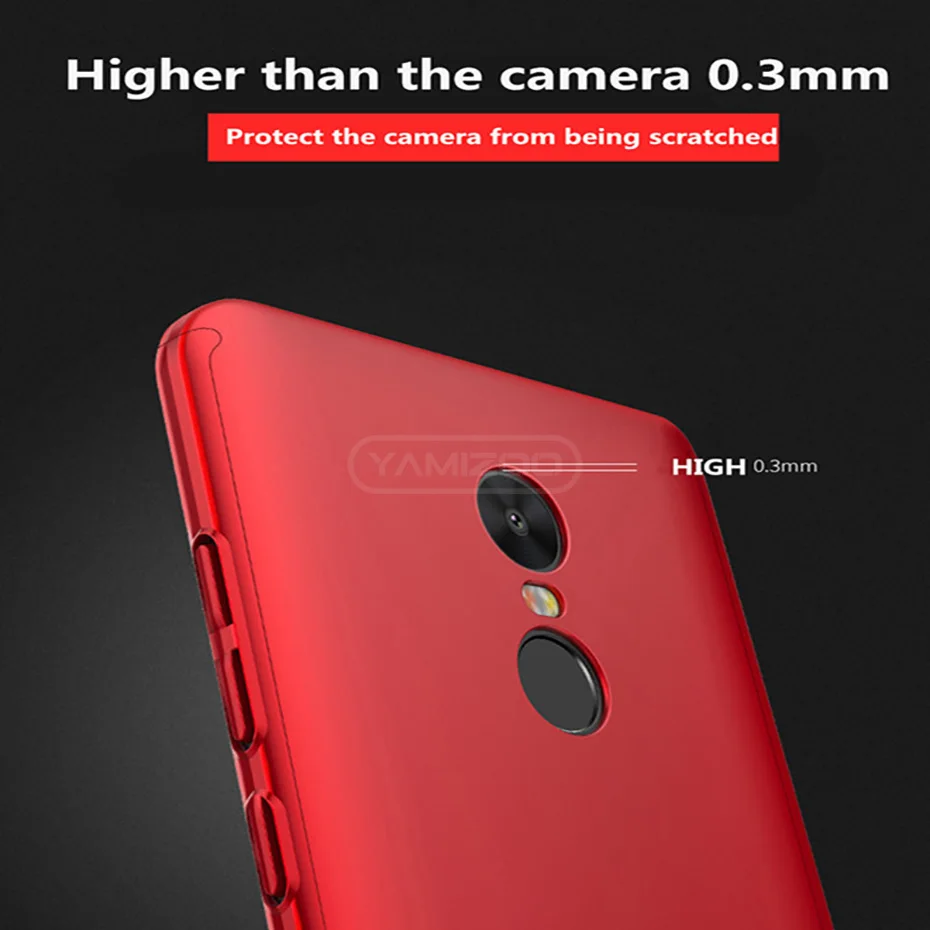 YAMIZOO Case For Xiaomi Redmi 4x Note 4 Case 360 Shockproof Back Cover With Protective Glass For Xiaomi Redmi 4x Note 4 Case On (4)