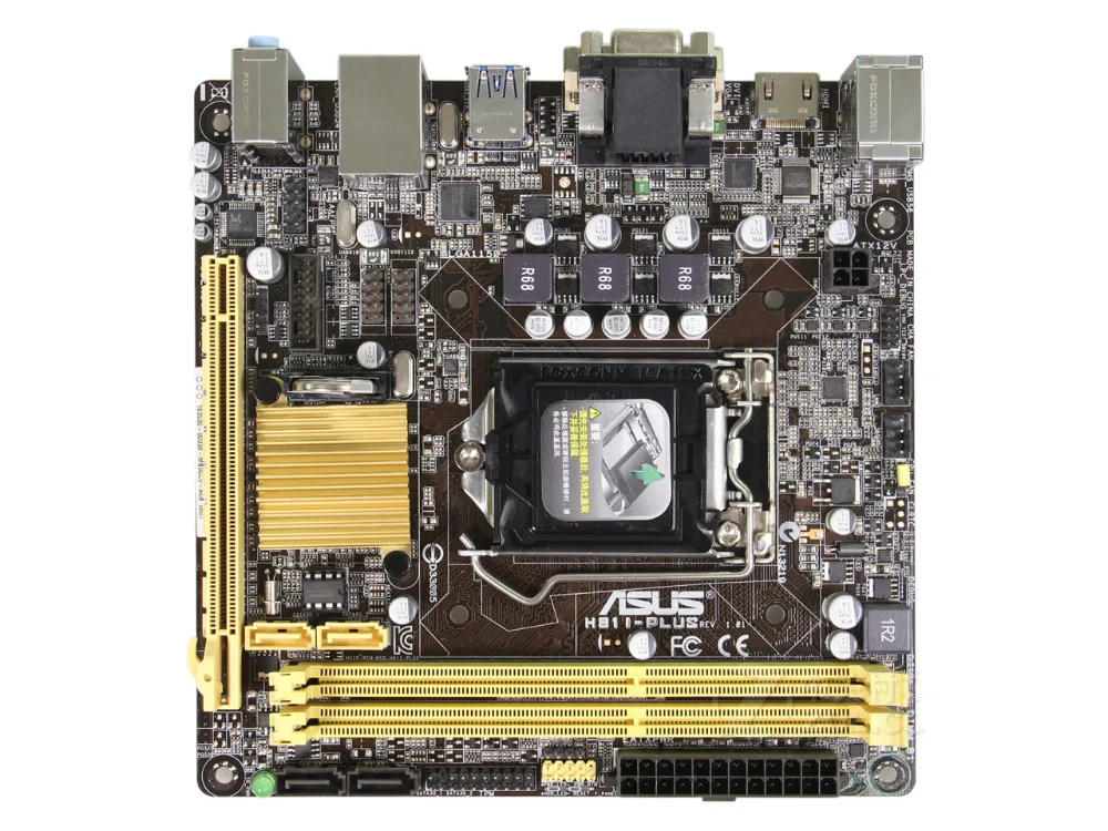 Оригинальная материнская плата ASUS H81I PLUS DDR3 LGA 1150 16GB Intel H81 настольная плата|motherboard
