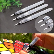 3 шт., водная окрашивающая щетка, набор ручек, акварельная живопись, водорастворимые карандашная щетка, одноцветная пудра, пигмент, школьные принадлежности