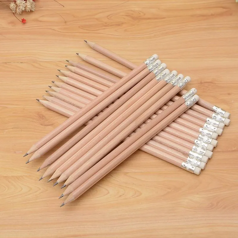 

Coloffice 10PS/Lot Wooden HB Pencil With Eraser Drawing Painting Writng Standard Pencil Pencil 19cm For Student Stationery