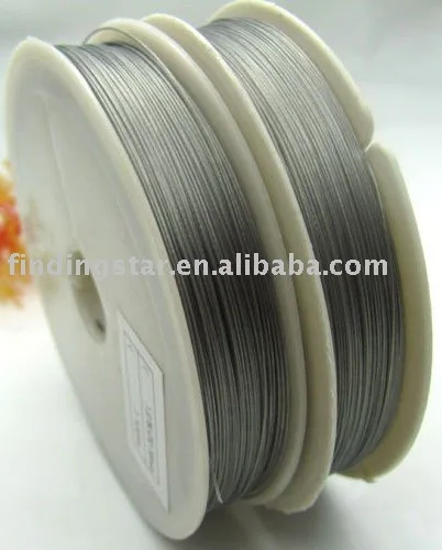 

FREE SHIPPING 3 ROLLS of Varies Silver Color Tiger Tail Beading wire 0.45mm for Jewelry Making M82