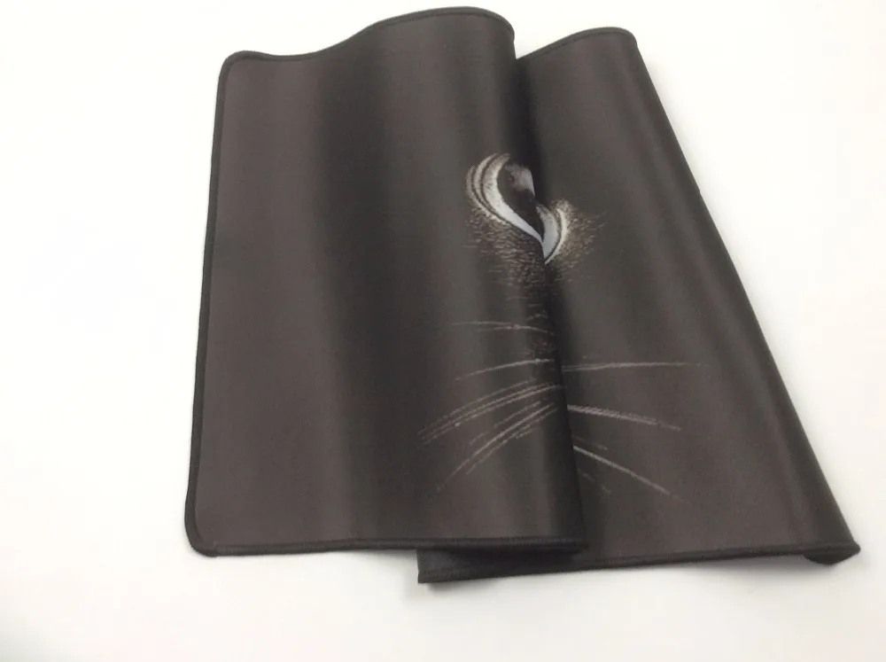 Mairuige Black Cat Eyes Print Mousepad Gaming  Anti-slip Soft Mouse Pad Optical Laser Large Mouse Pad Gaming Trackball Mice Mat