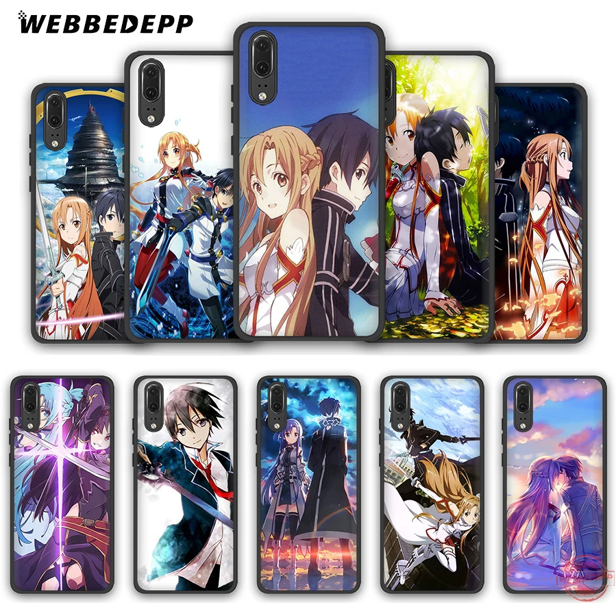 Мягкий чехол WEBBEDEPP Sword Art Online SAO Anime для Huawei P8 P9 P10 P20 P30 Lite Pro 2017 2018 2019 | Мобильные