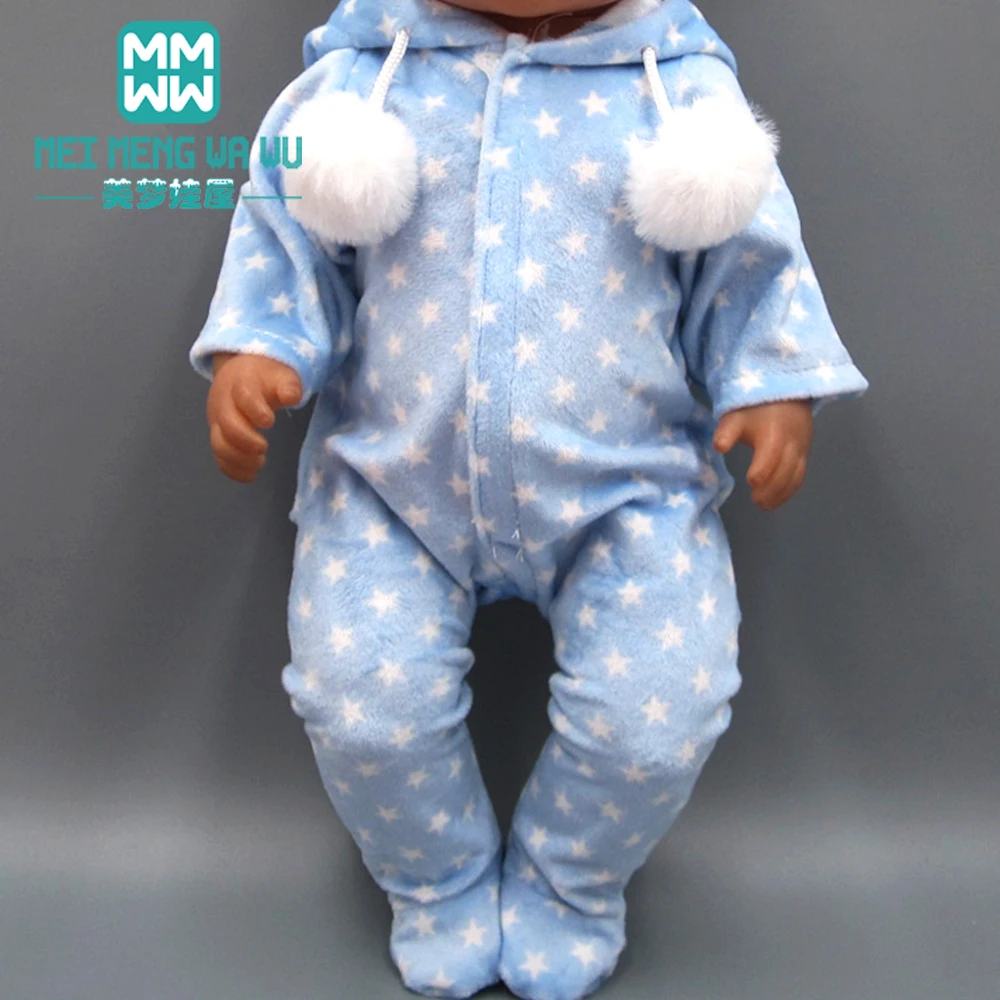 Одежда для кукол 43 см, аксессуары для новорожденных, супер мягкая мультяшная одежда для малышей