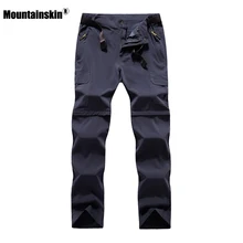 Горные 6XL мужские летние быстросохнущие съемные штаны, уличные спортивные брюки, походные треккинговые рыболовные походные мужские шорты VA206