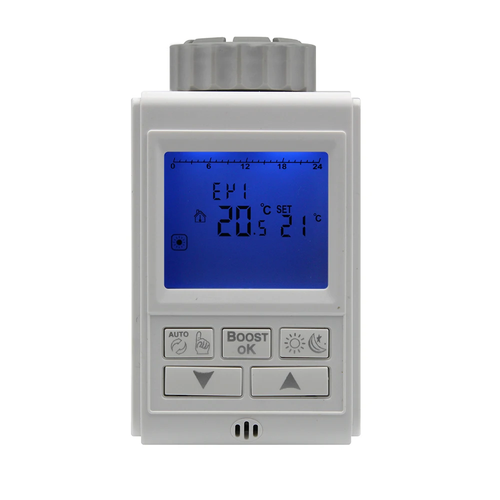 LCD Radiator actuator valves Temperature controlled electric actuator