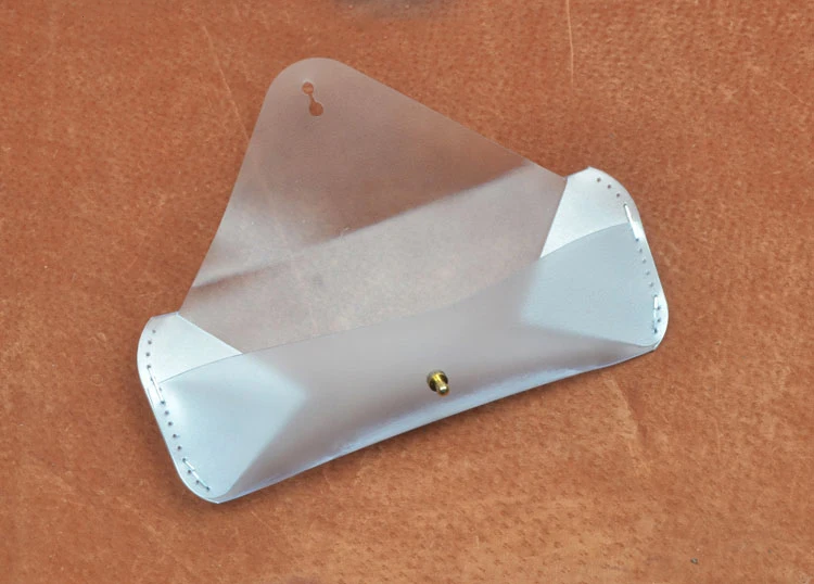 DIY leather glass box pvc template leather craft accessories glass box sewing pattern