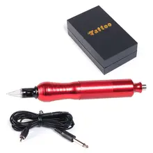 Красный Профессиональный Гибридный Ручка Роторной Машиной татуировки перманентный макияж машина maquina де tatuagem maquina де tatuaje profesional