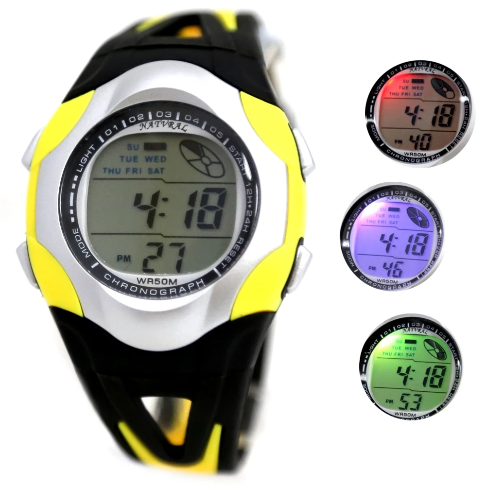 DW313J Date Alarm PNP Matt Silver Bezel Men Women 100% Tested 3ATM Digital Watch