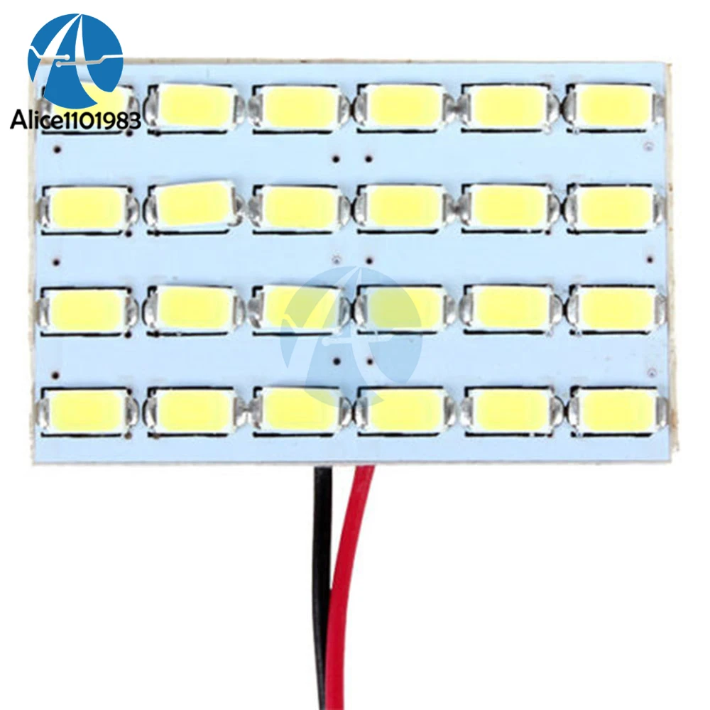 

3W 24 Led Board 12V Car Interior Dome Reading Lamp Light Super Bright Energy Saving Lamp Board 5730 Module