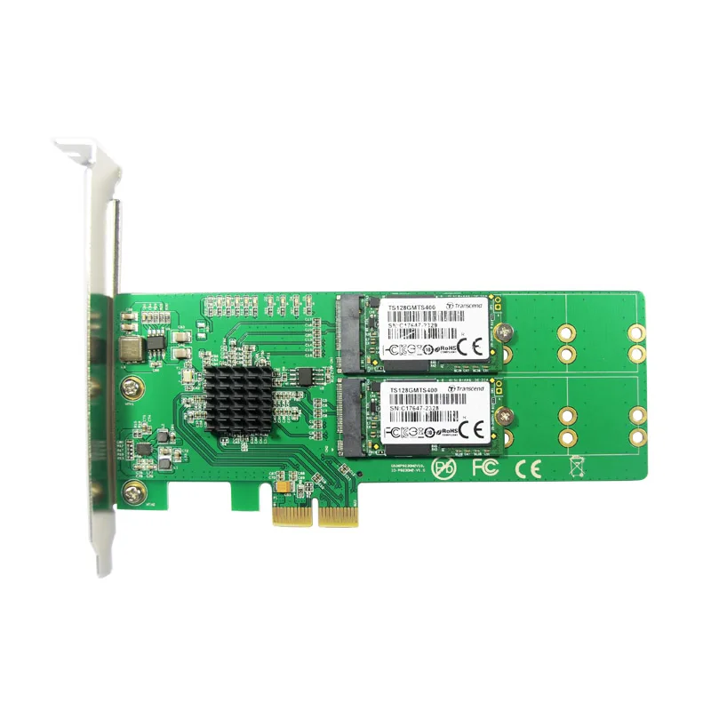 PCI Express 20 4x B + M-taste m2 SSD PCI-e 2x NGFF SATA SSD Adapter PCIe low profile Halterung für 