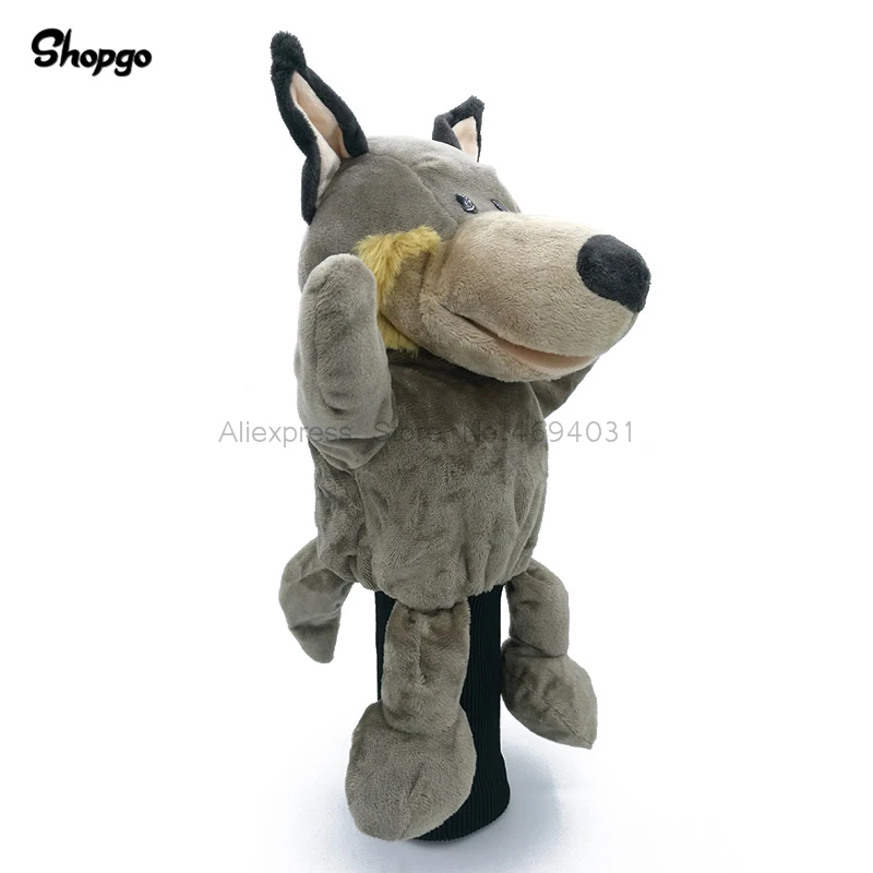 

Cartoon Wolf Golf Driver Headcover 460cc NO.1 Animal Head Cover Golf Club Accessories Mascot Novelty Cute Gift