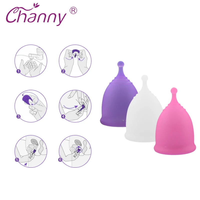 Channy Горячая продажа менструальная чашка для женщин Женская гигиена медицинская