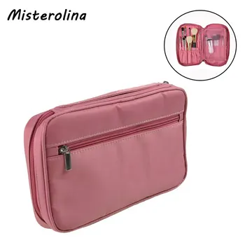 

Professional Makeup Brush Bag Organizer Pouch Pocket Holder Oxford Cloth Small Portable Zipper Cosmetic Tool Case