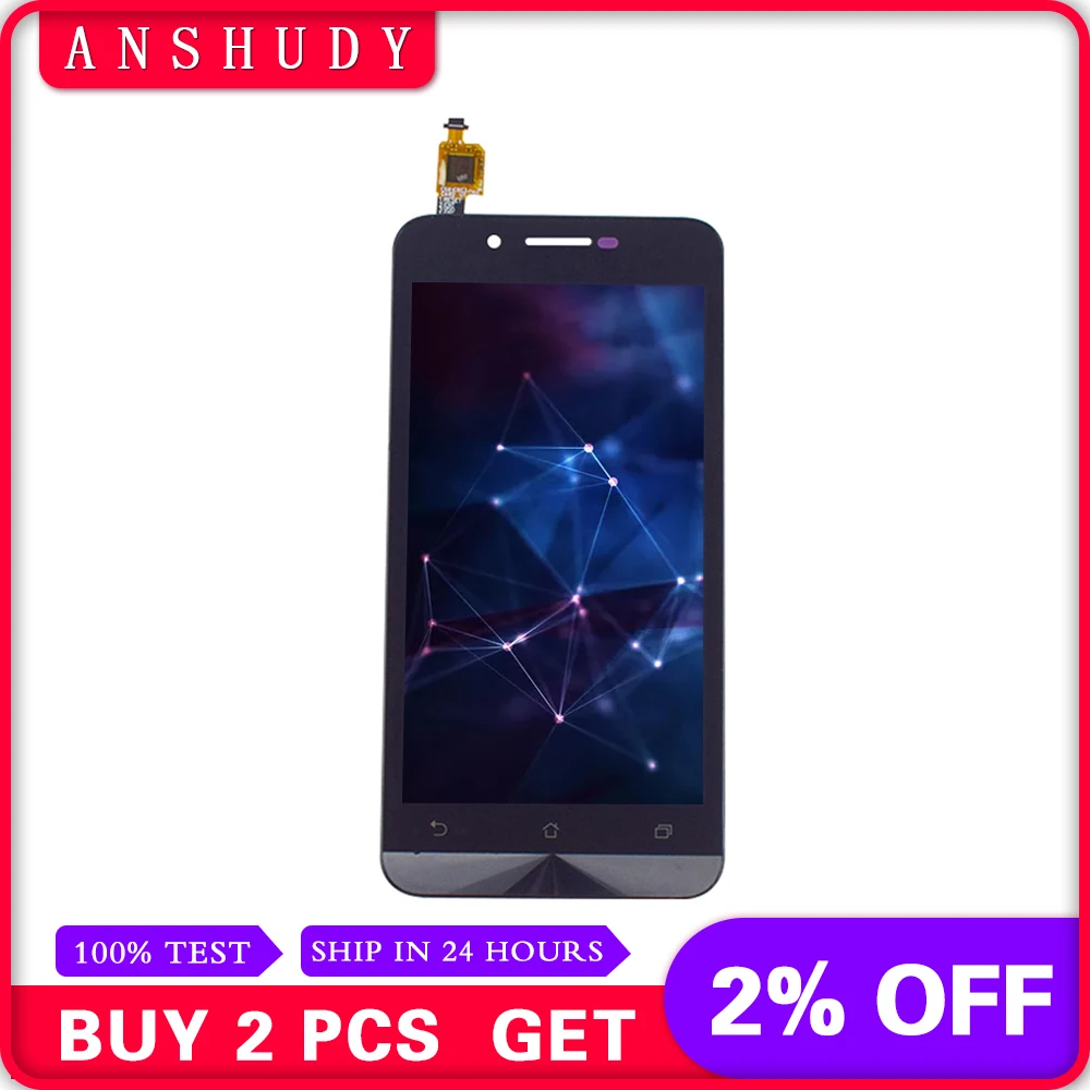 

For ASUS Zenfone Go ZC500TG Z00VD LCD Display Panel Monitor Module + Touch Screen Digitizer Sensor Glass Assembly With Frame