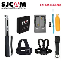 Original SJCAM SJ6 Legend Accessories Battery Selfie Stick Monopod Wrist Remote Dual Charger For SJ CAM SJ6 Legend Action Camera