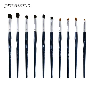 

10 Pcs/Set Cosmetic Brushes Set Makeup Professional Tool Eyeshadow Blending Brushes Make Up Brush Tools Accessory