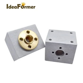 

T8 Trapezoidal Nuts Lead Screw Housing Mounting Bracket Aluminum Alloy 3D Printers Parts Aluminium Mount House Part Accessories