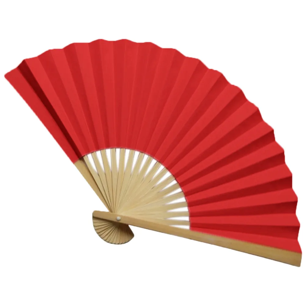 Pattern Chinese Style Hand Held Fan Bamboo Paper Folding Fan Handheld Wedding Hand Fan Cool Bamboo Flower Personalized G613